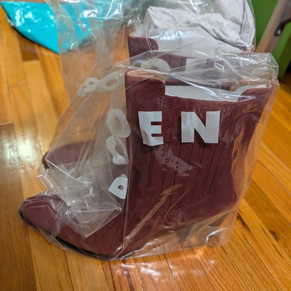 Boden Point Casual Boots In Oxblood Size 9 - Picture 2 of 6